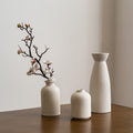 11-Inch Matte White Minimalist Vase - Main Shot
